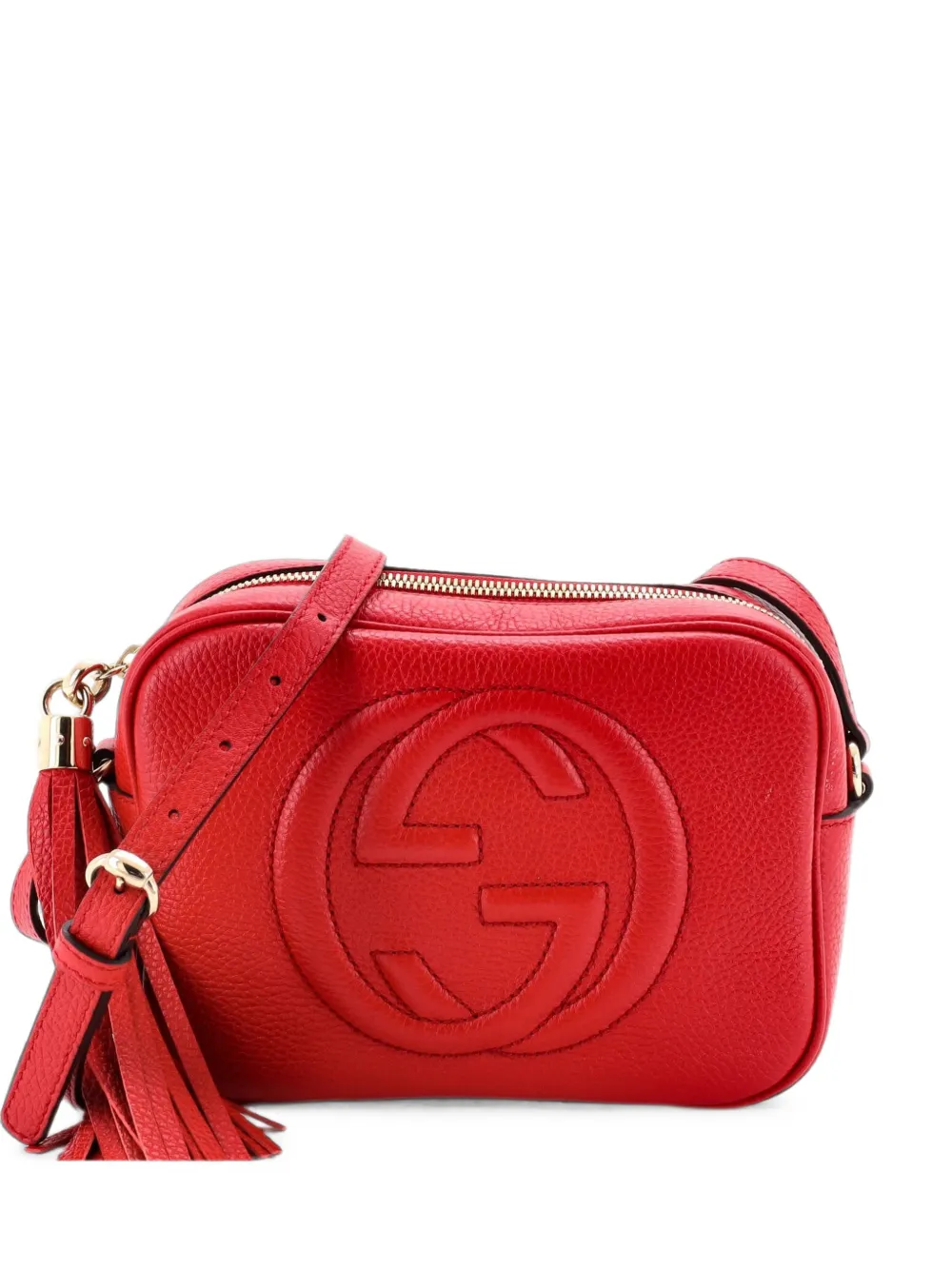 Gucci Pre-Owned Borsa a tracolla Soho Disco piccola in pelle - Rosso