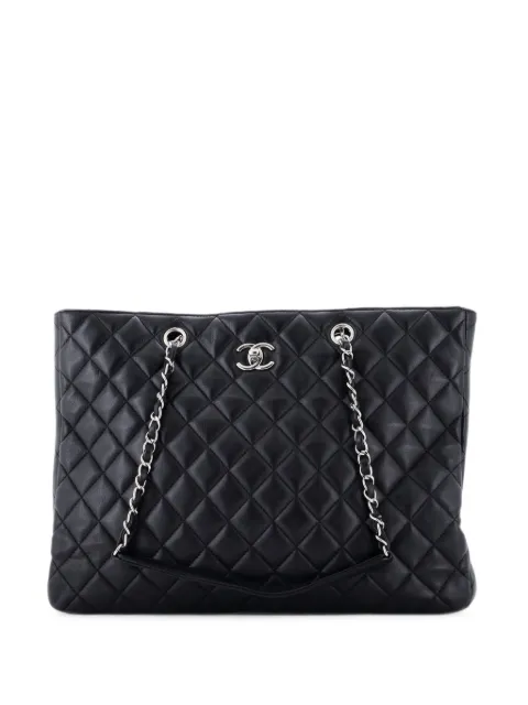 CHANEL Pre-Owned grand sac cabas CC Shopping à design matelassé