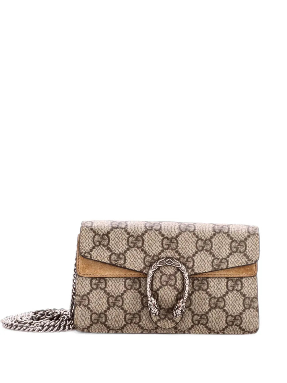 Gucci Pre-Owned Dionysus Bag GG Coated Canvas Super Mini crossbody bag - Marrone