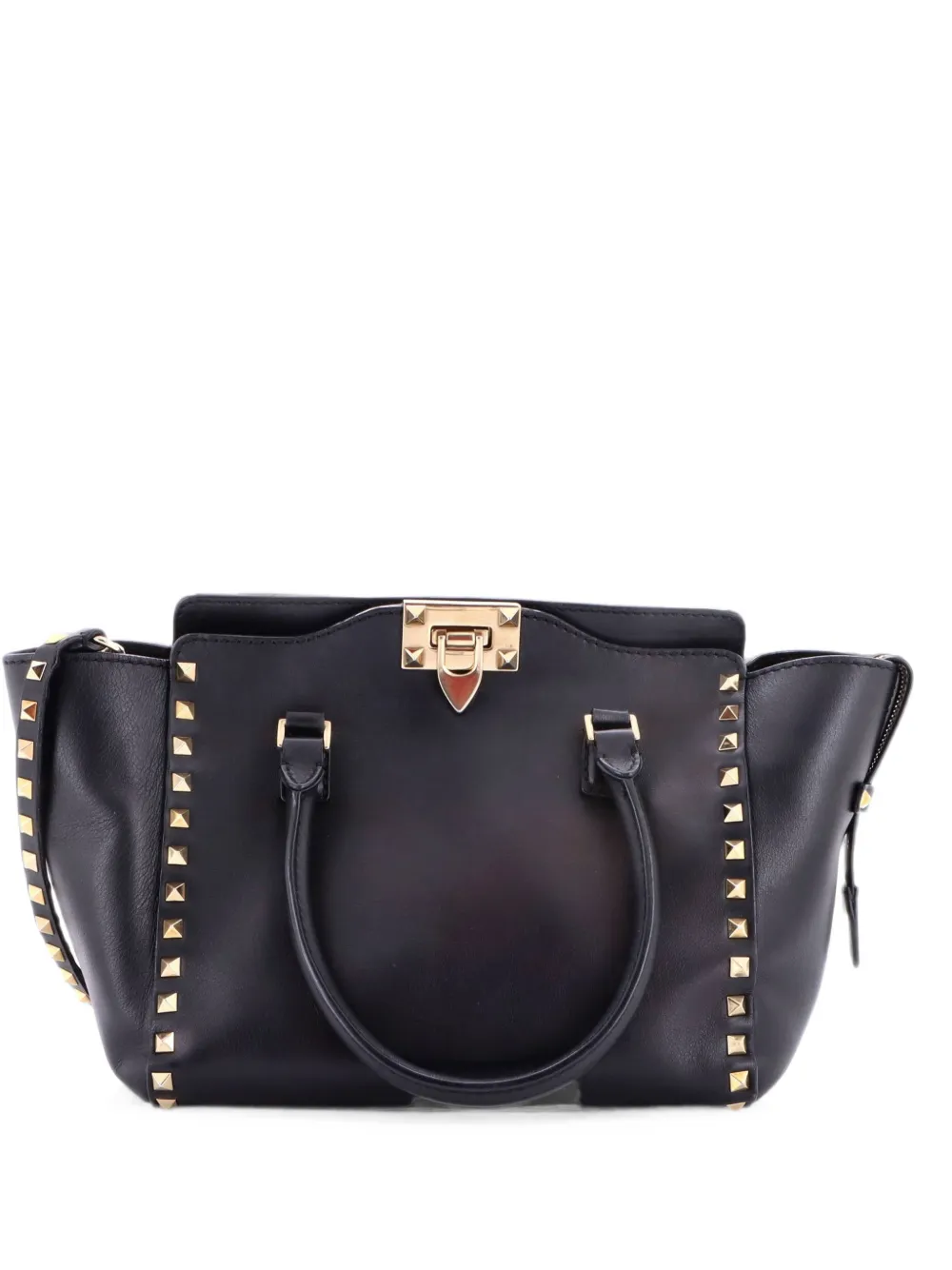 Valentino Garavani Pre-Owned Borsa tote Rockstud piccola in pelle - Nero