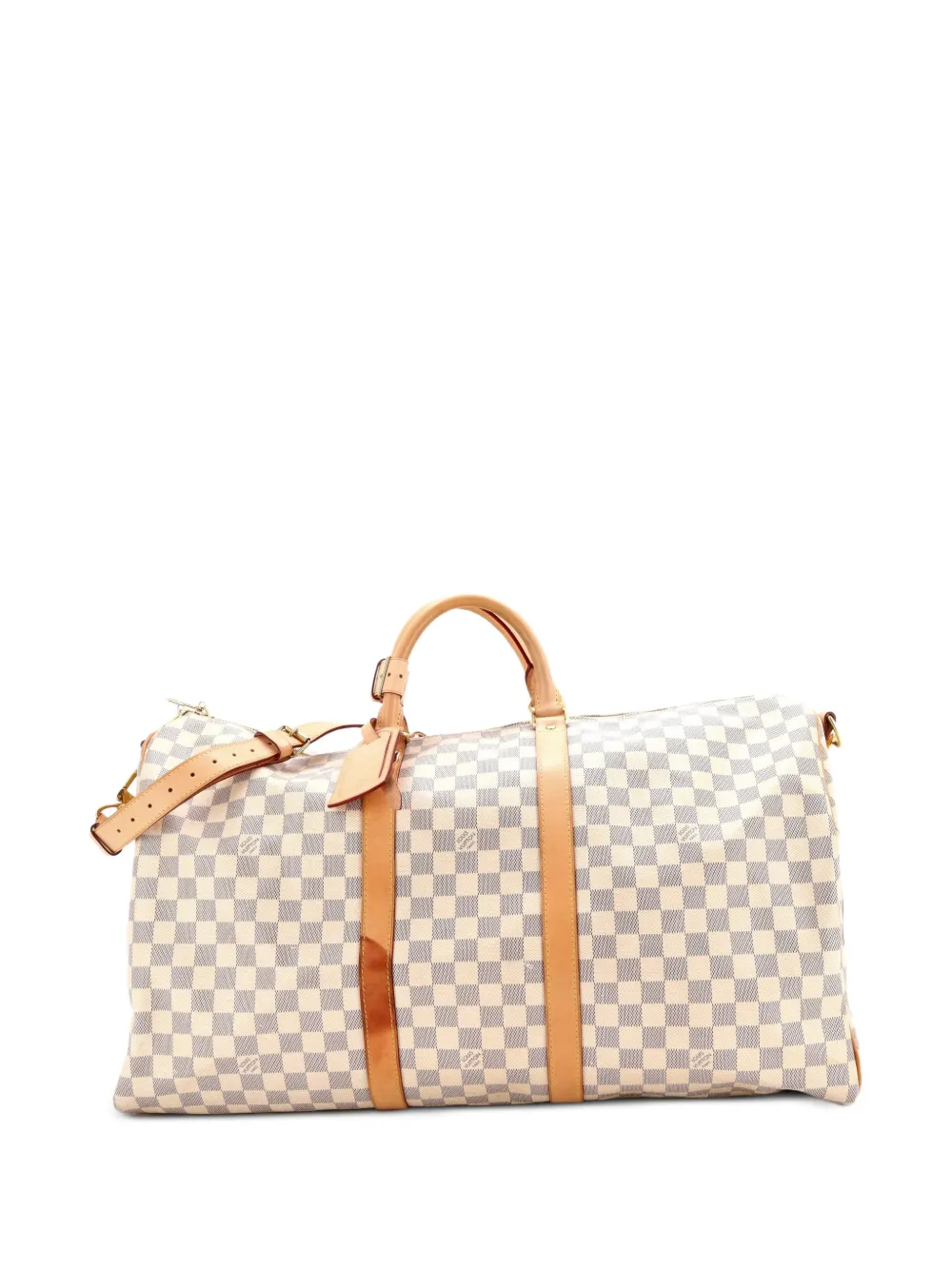 Louis Vuitton Pre-Owned Borsa da viaggio Keepall Bandouliere Bag Damier 55 - Bianco