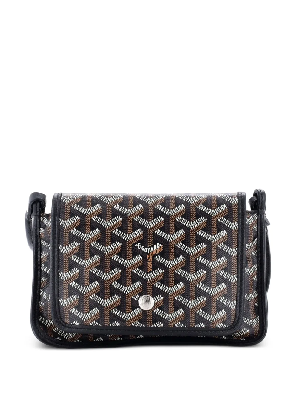 Goyard Pre-Owned portefeuille à bandoulière Plumet Clutch Wallet en toile enduite - Noir Goyard Pre-Owned portefeuille à bandoulière Plumet Clutch Wallet en toile enduite - Noir