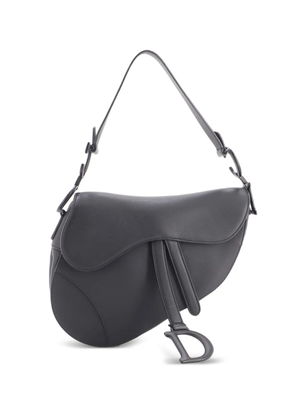 Christian Dior Pre-Owned Mittelgroße Ultra Matte Saddle Handtasche Schultertasche - Schwarz