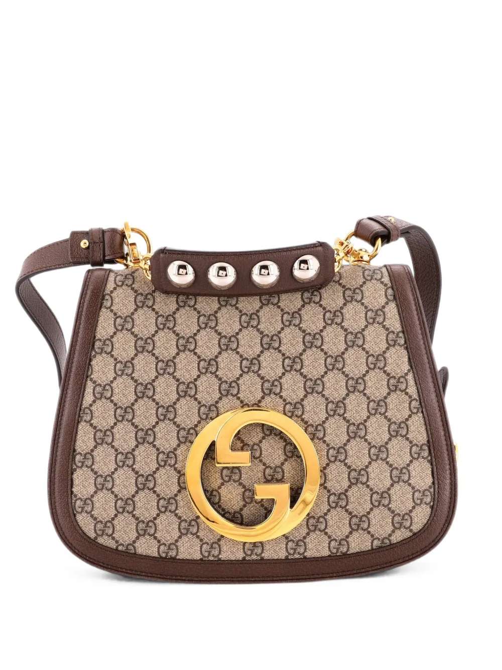 Gucci Pre-Owned Blondie NM Top Handle Bag GG Coated Canvas Medium satchel - Marrone