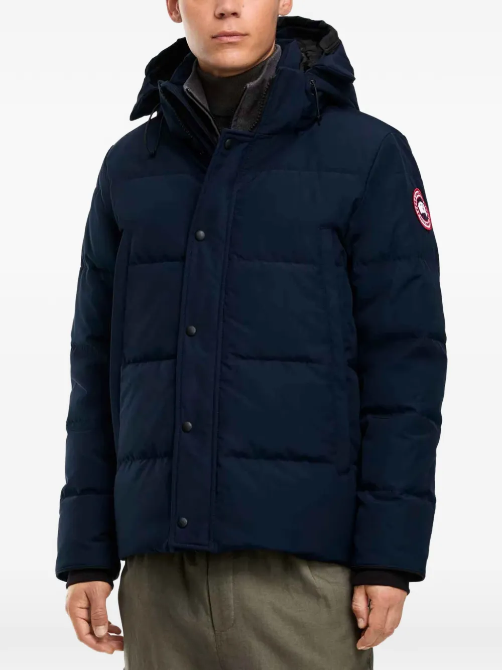 Canada Goose Wyndham gewatteerd jack met capuchon Blauw