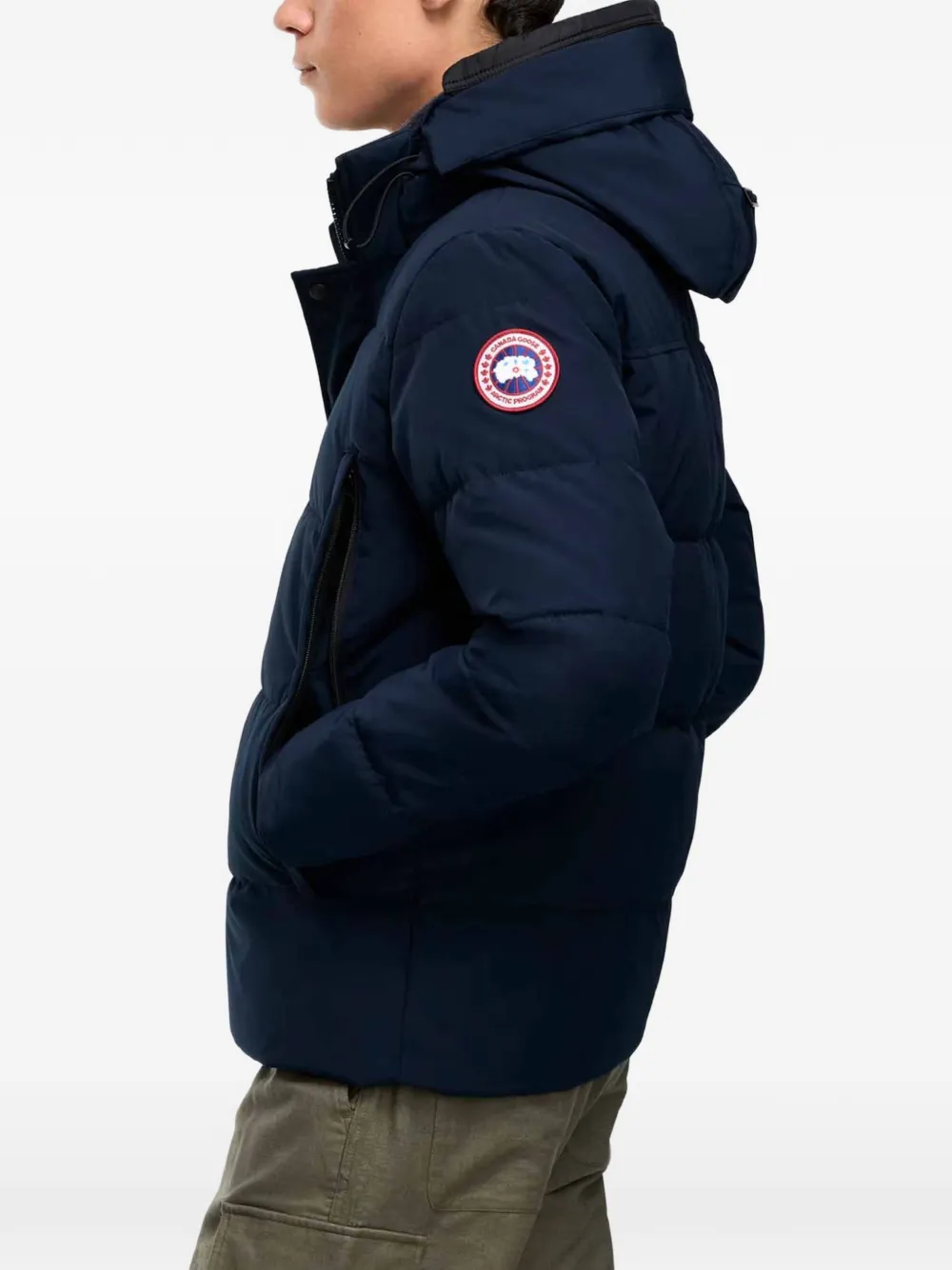Canada Goose Wyndham gewatteerd jack met capuchon Blauw