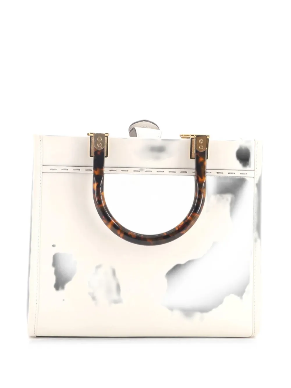 Fendi Pre-Owned Sunshine Shopper Leather Small tote bag - Bianco