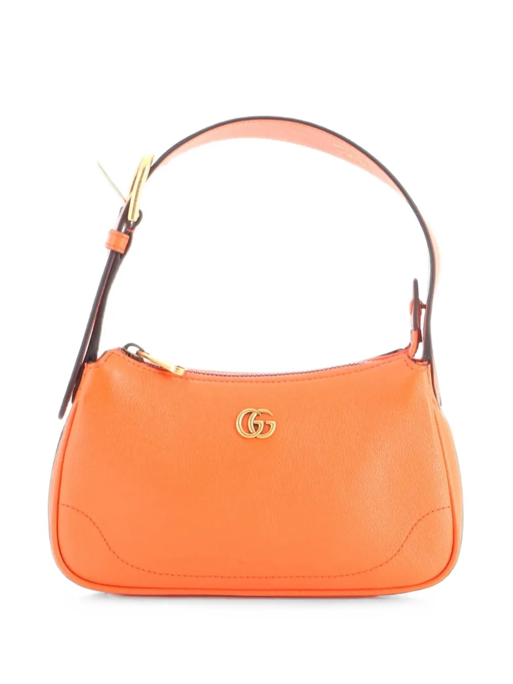 Gucci Pre-Owned Aphrodite Leather Mini shoulder bag - Arancione