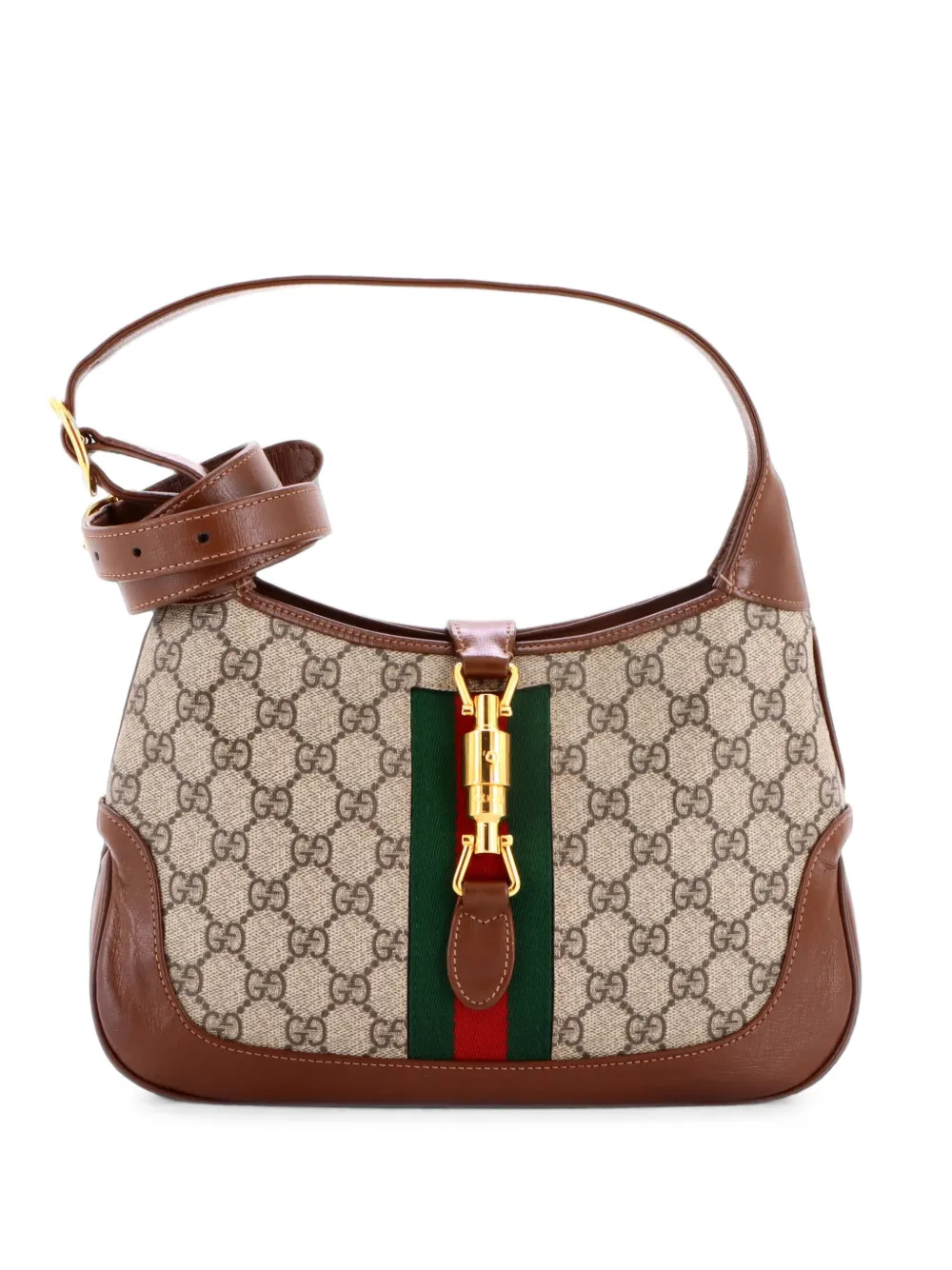 Gucci Pre-Owned Jackie 1961 GG Coated Canvas Small hobo bag - Marrone
