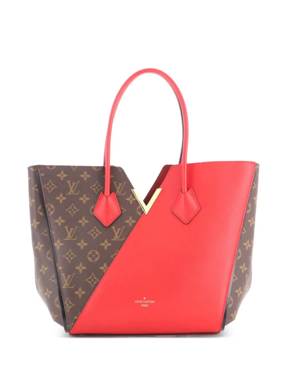 Louis Vuitton Pre-Owned Kimono Handbag Monogram Canvas and Leather MM tote bag - Red