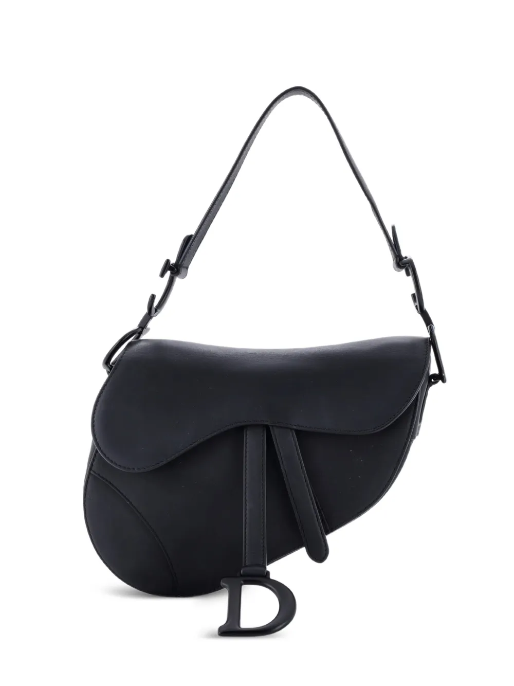 Christian Dior Pre-Owned Mittelgroße Ultra Matte Saddle Handtasche Schultertasche - Schwarz