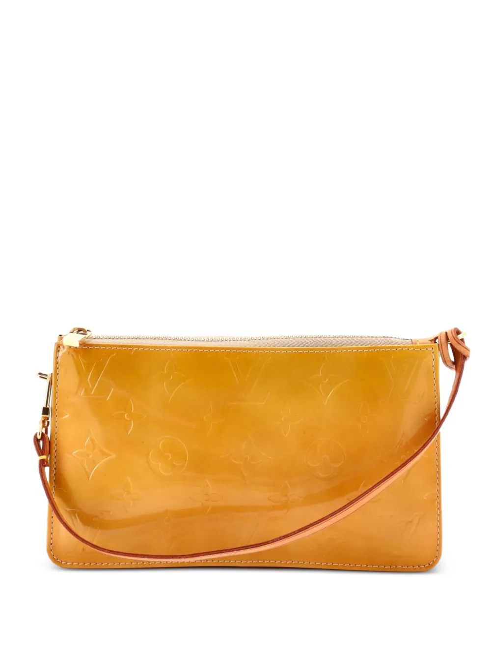 Louis Vuitton Pre-Owned Clutch Lexington Pochette Monogram in pelle Vernis - Giallo