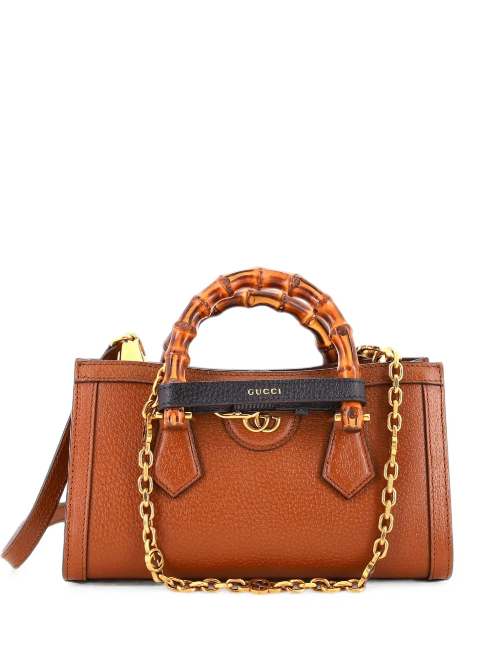 Gucci Pre-Owned Borsa a spalla Diana NM piccola in pelle - Marrone