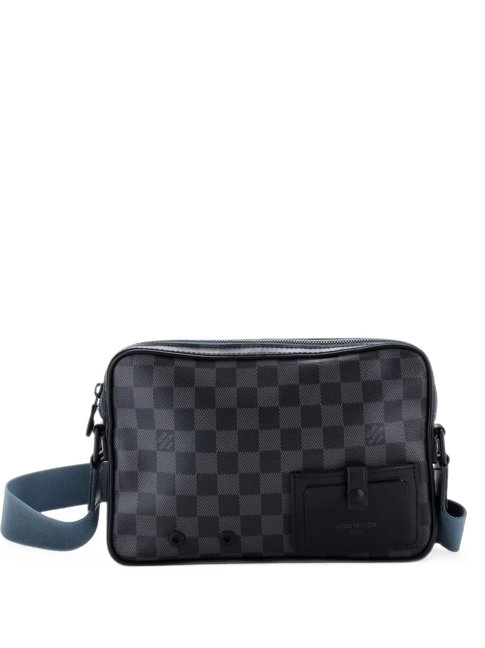 Louis Vuitton Pre-Owned Borsa a tracolla Alpha in tela Damier Graphite - Nero