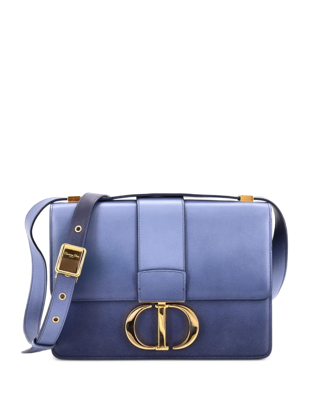Christian Dior Pre-Owned 30 Montaigne Flap Bag Gradient Schultertasche - Blau