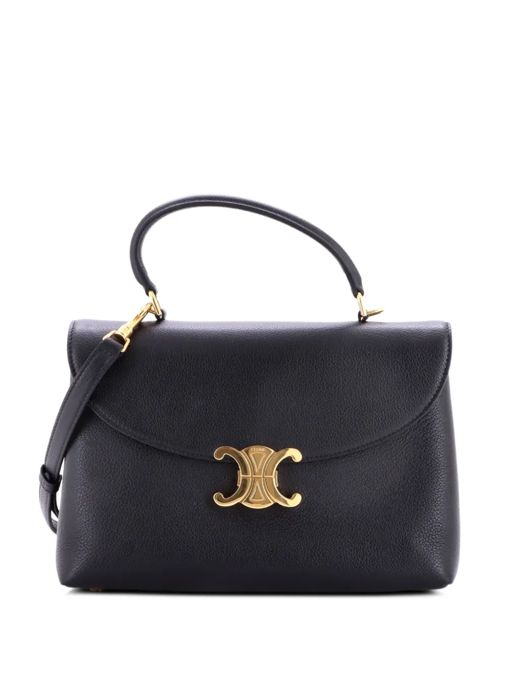 Celine Pre-Owned Nino Top Handle Bag Nubuck Medium satchel - Black