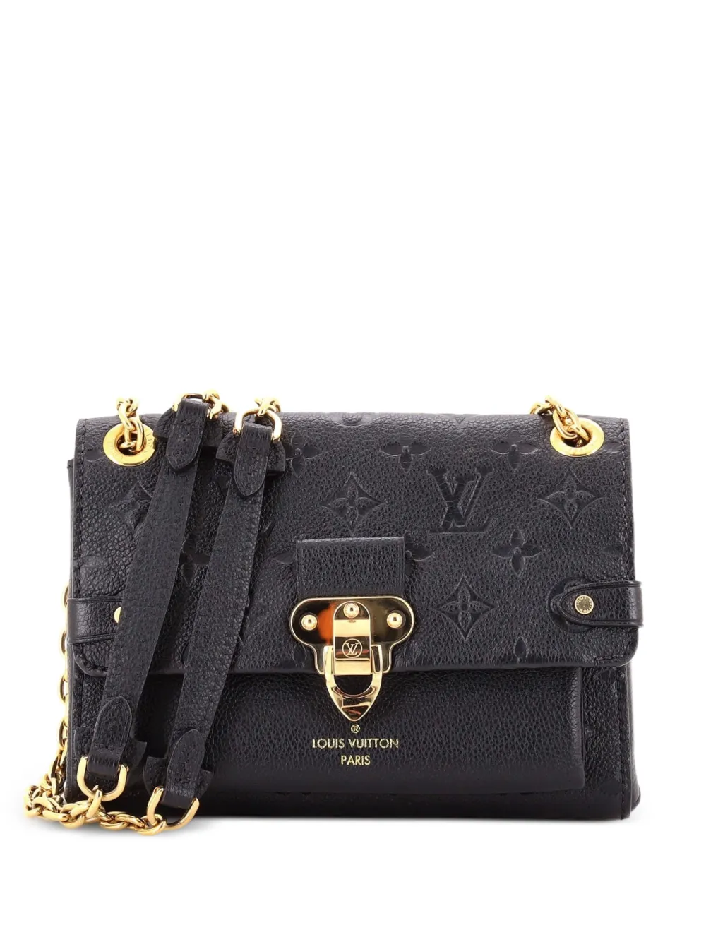 Louis Vuitton Pre-Owned Borsa a mano Vavin BB in pelle Empreinte con monogramma e tracolla - Nero