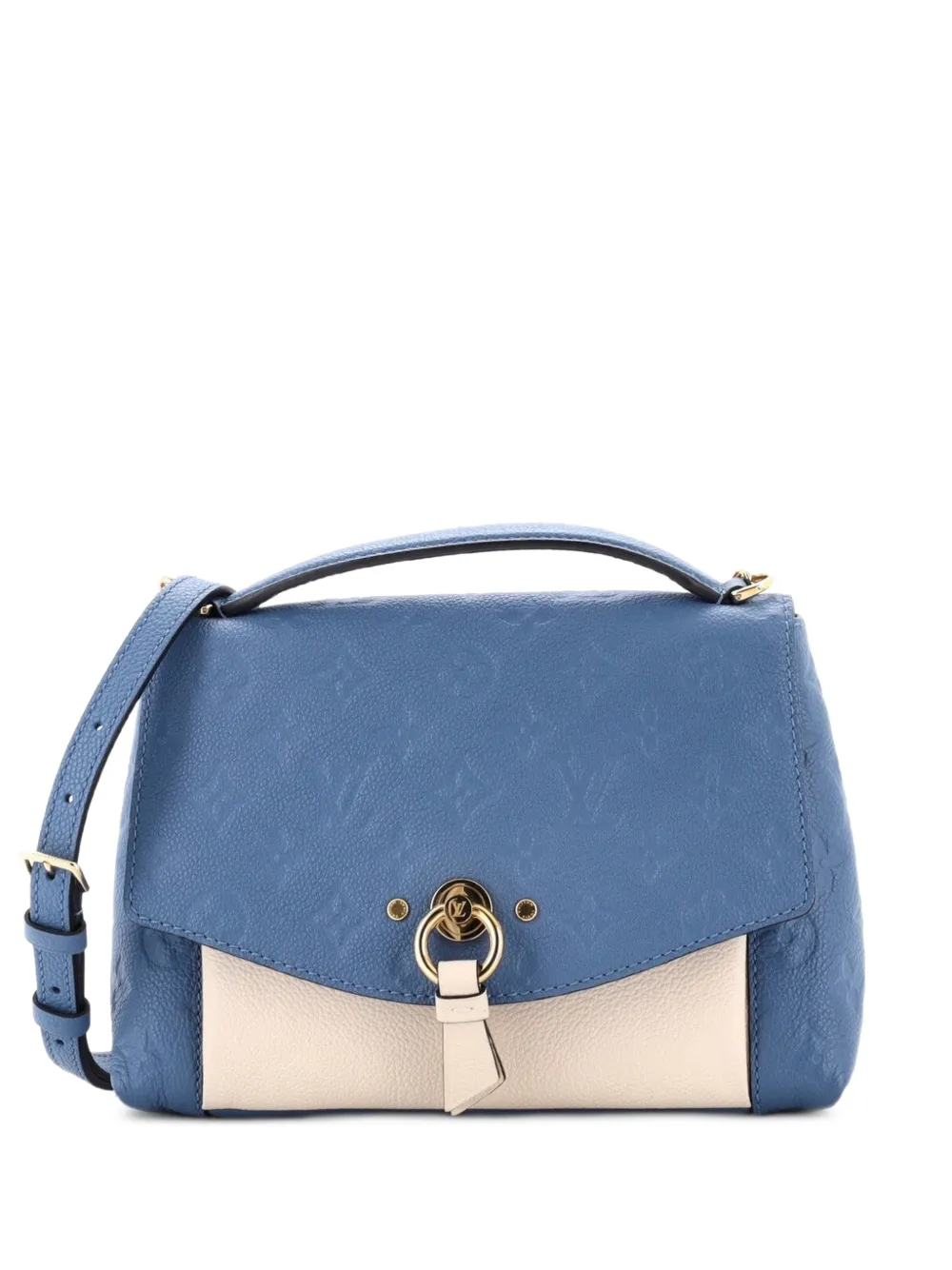 Louis Vuitton Pre-Owned BB Blanche Handtasche Monogram Empreinte Schultertasche - Blau