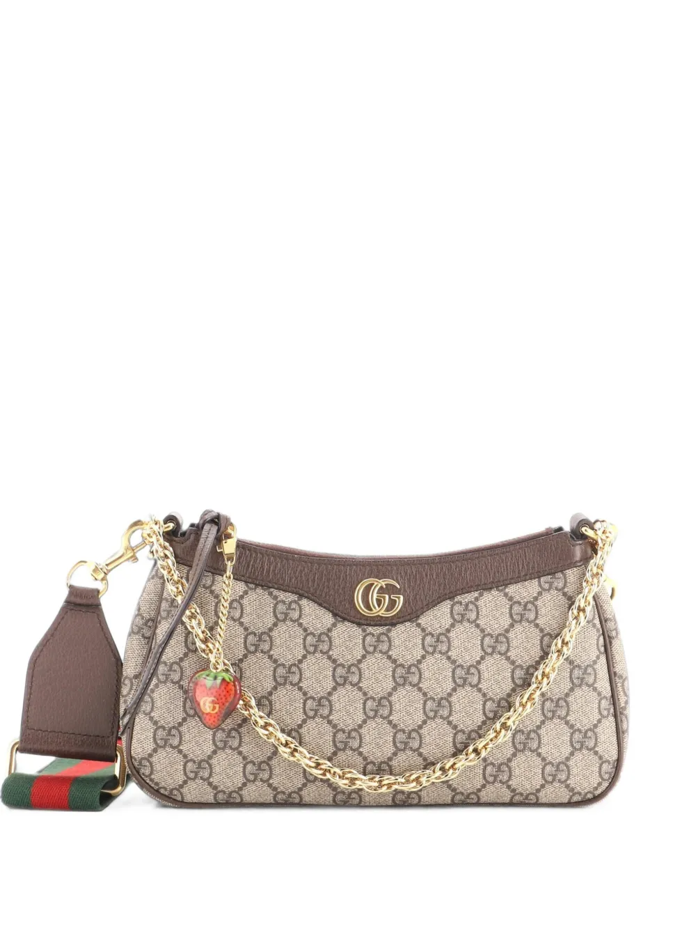 Gucci Pre-Owned Ophidia Charm Shoulder Bag GG Coated Canvas Small crossbody bag - Marrone