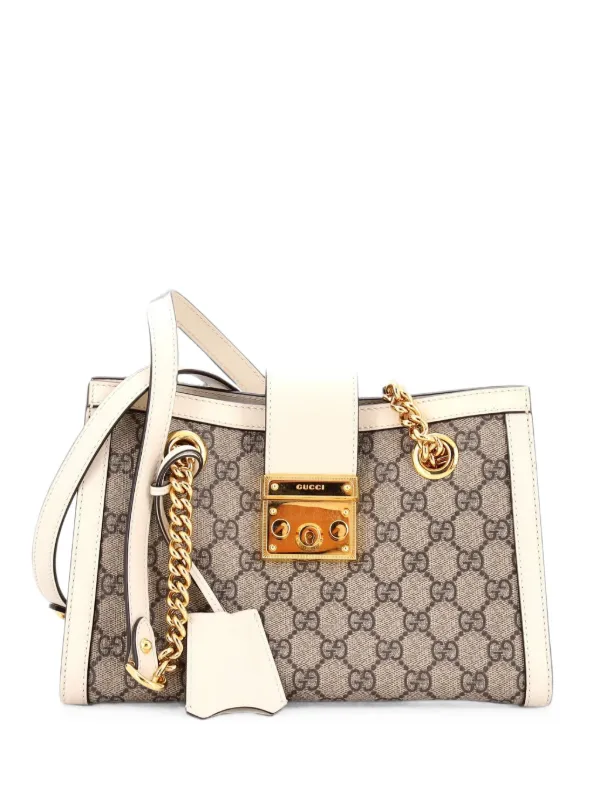 Gucci Pre-Owned パドロックチェーントート GGコーテッドキャンバス