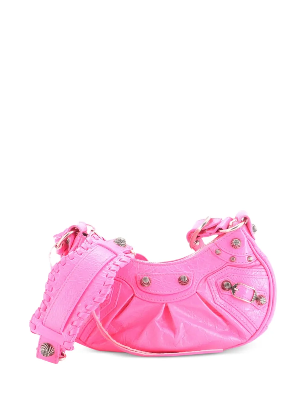 Balenciaga Pre-Owned Borsa a spalla Le Cagole XS in pelle con borchie - Rosa