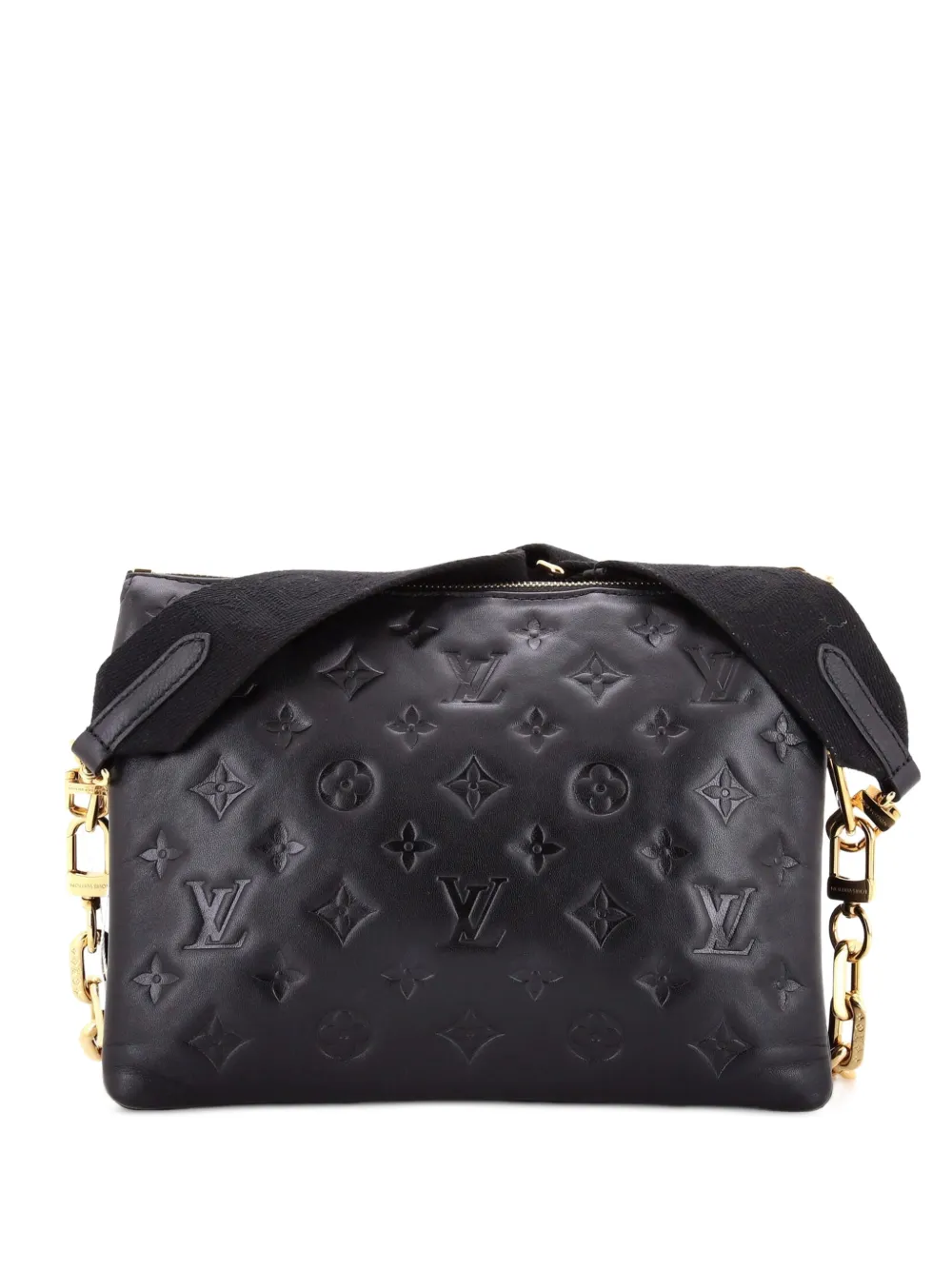 Louis Vuitton Pre-Owned Coussin Bag Monogram Embossed Lambskin PM crossbody bag - Black