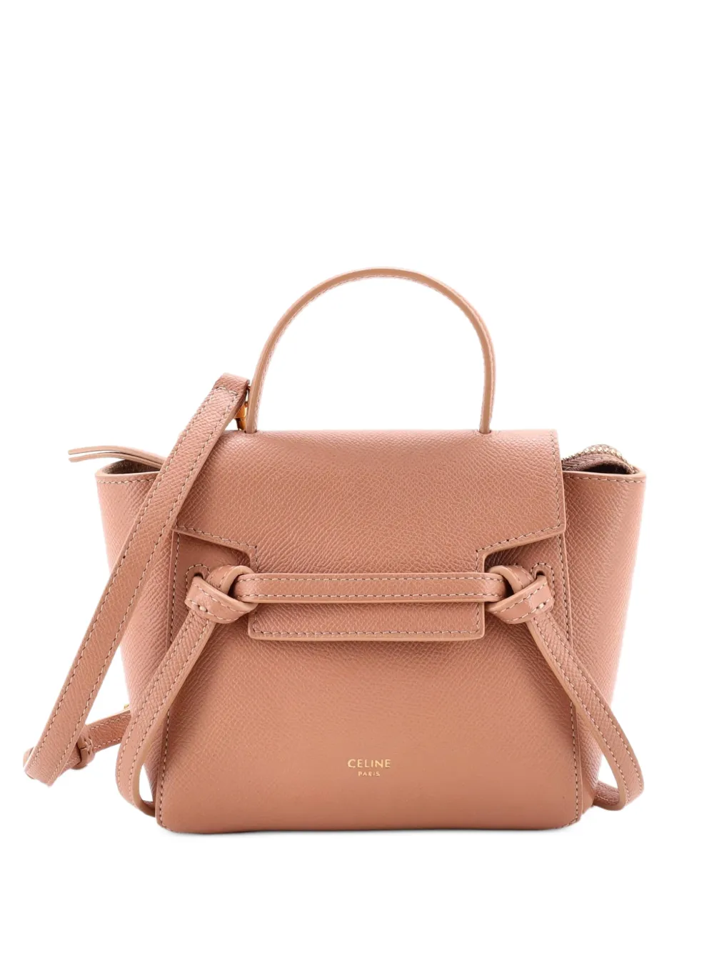 Celine Pre-Owned Borsa a spalla Pico in pelle zigrinata - Toni neutri
