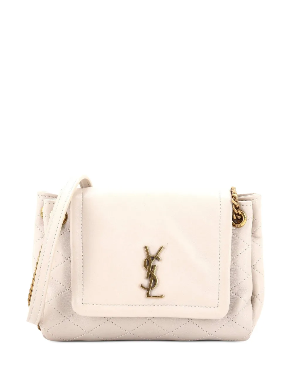 Saint Laurent Pre-Owned Borsa a tracolla Nolita mini in pelle trapuntata - Toni neutri