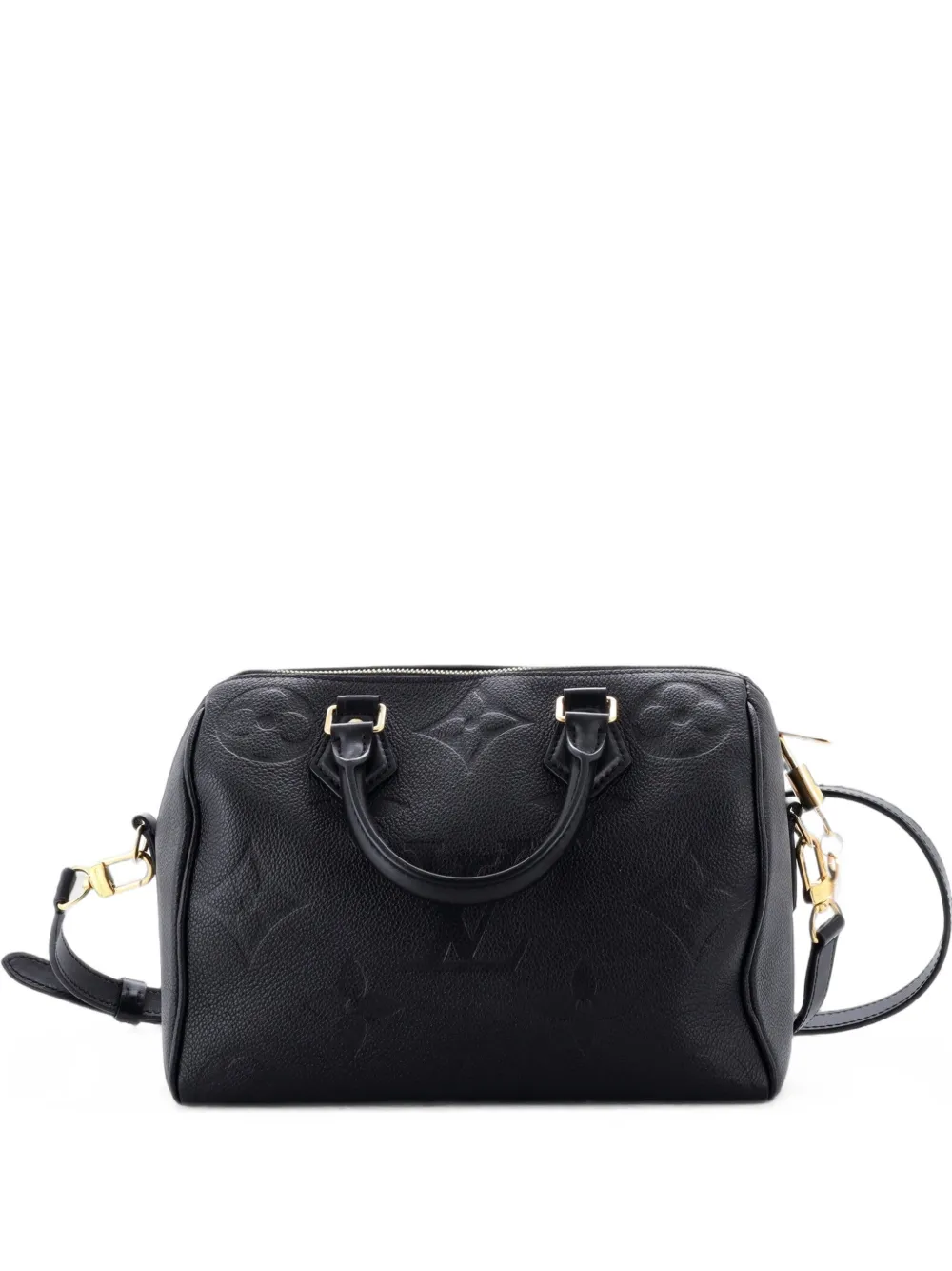 Louis Vuitton Pre-Owned Borsa a tracolla Speedy Bandouliere Giant 25 in pelle Empreinte con monogramma - Nero