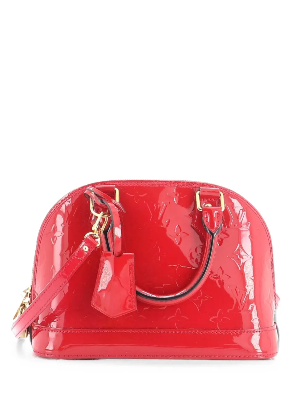 Louis Vuitton Pre-Owned Alma Handbag Monogram Vernis BB shoulder bag - Rosso