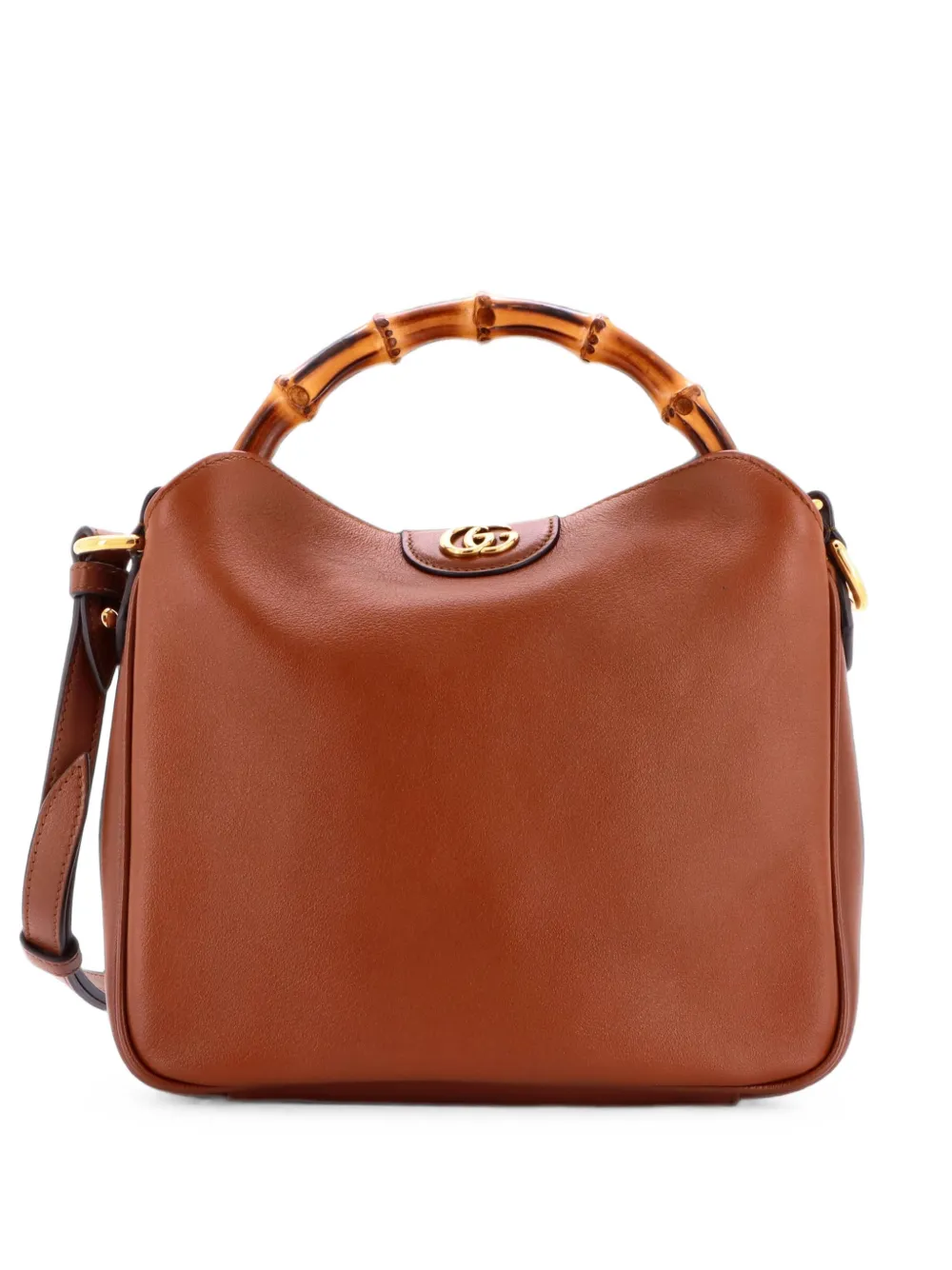 Gucci Pre-Owned Borsa tote Diana NM piccola in pelle con manico in bambù - Marrone