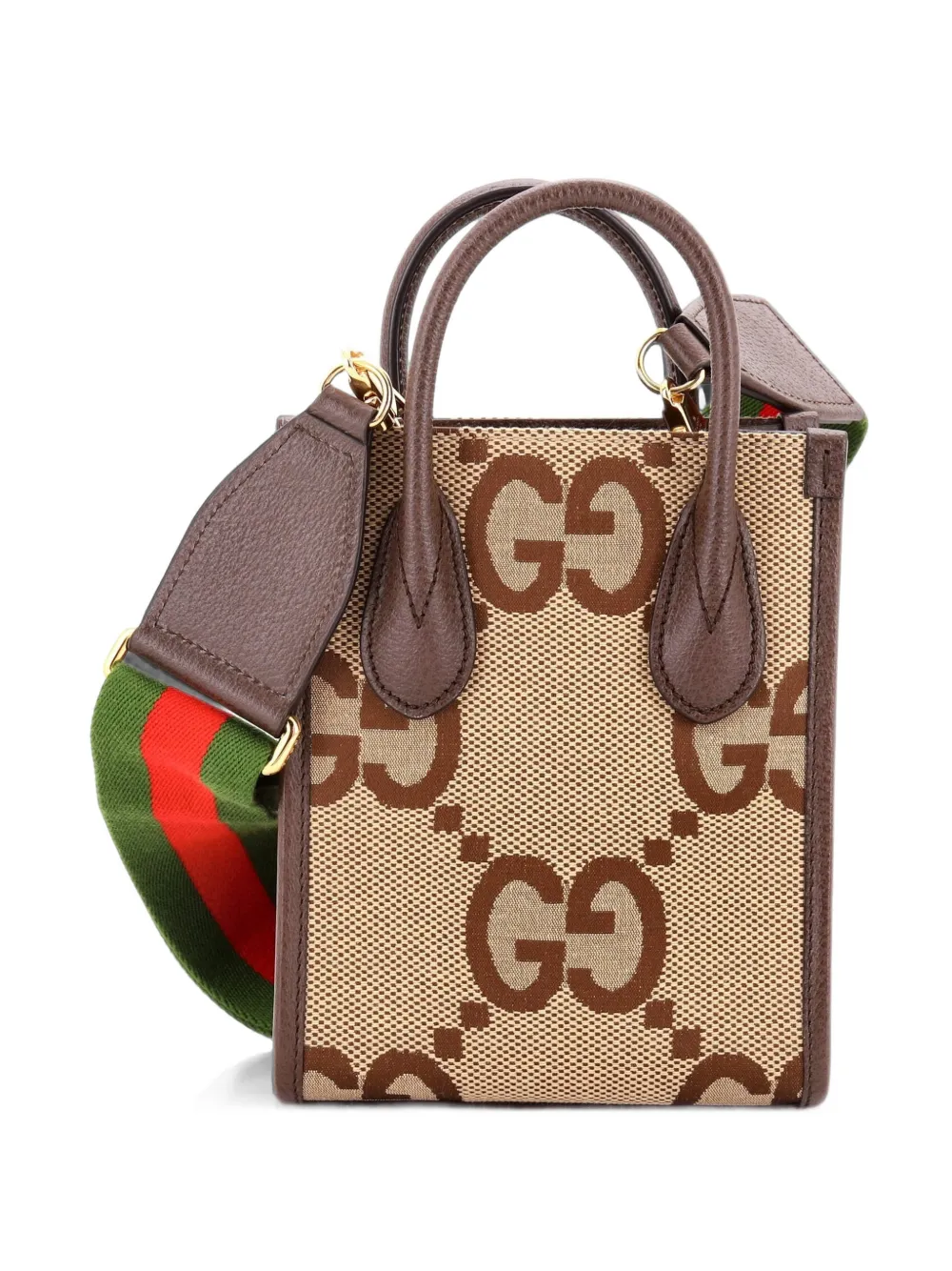 Gucci Pre-Owned Borsa a tracolla Jumbo mini in tela GG - Marrone