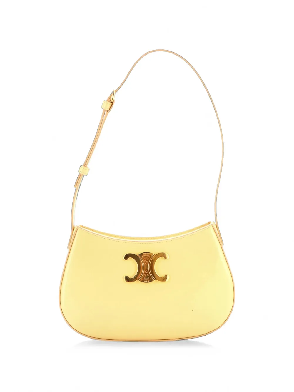 Celine Pre-Owned Triomphe Tilly Bag Smooth Calfskin Medium shoulder bag - Giallo