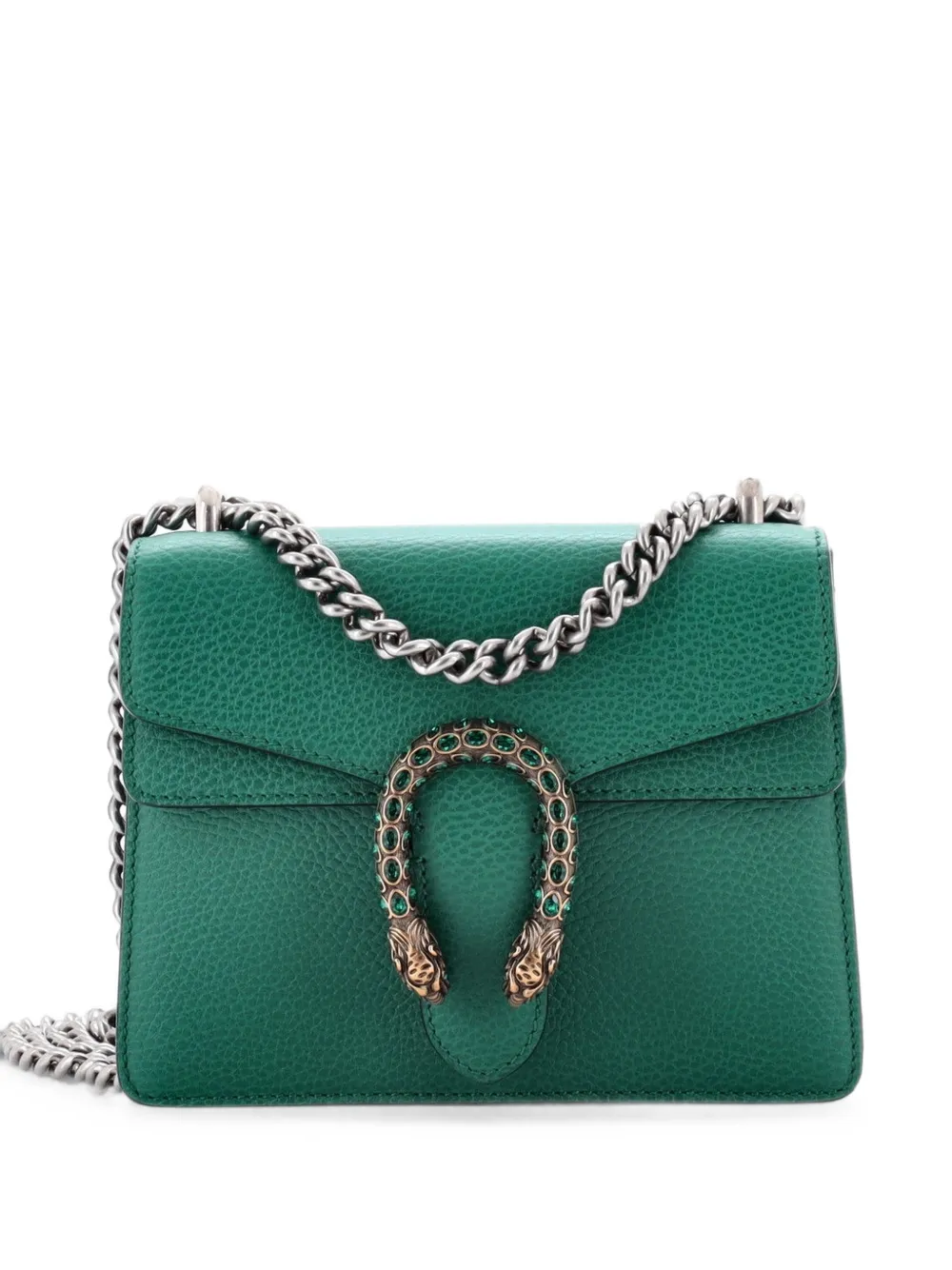 Gucci Pre-Owned Borsa a tracolla Dionysus mini in pelle - Verde