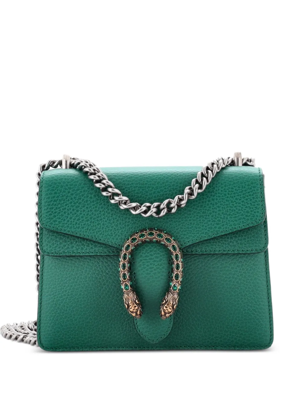 Gucci Pre-Owned Borsa a tracolla Dionysus mini in pelle - Verde