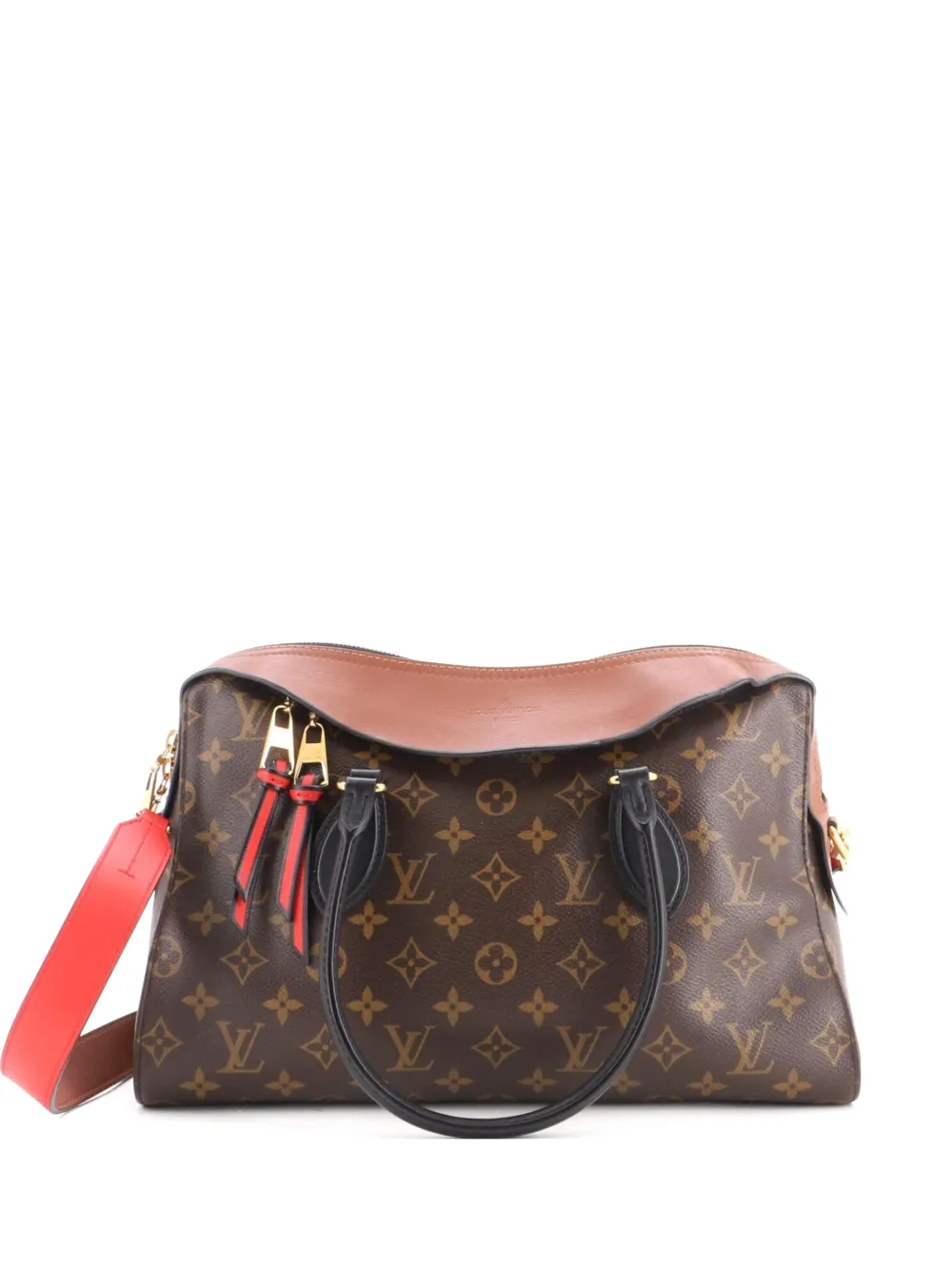 Louis Vuitton Pre-Owned Tuileries Handtasche Monogram Canvas mit Ledertasche - Braun
