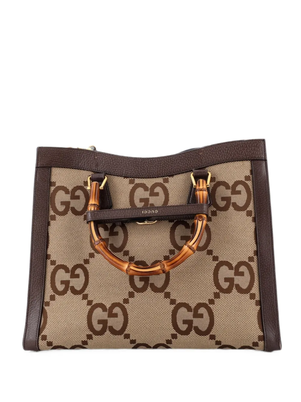 Gucci Pre-Owned Borsa tote Diana NM in tela Jumbo GG media - Marrone