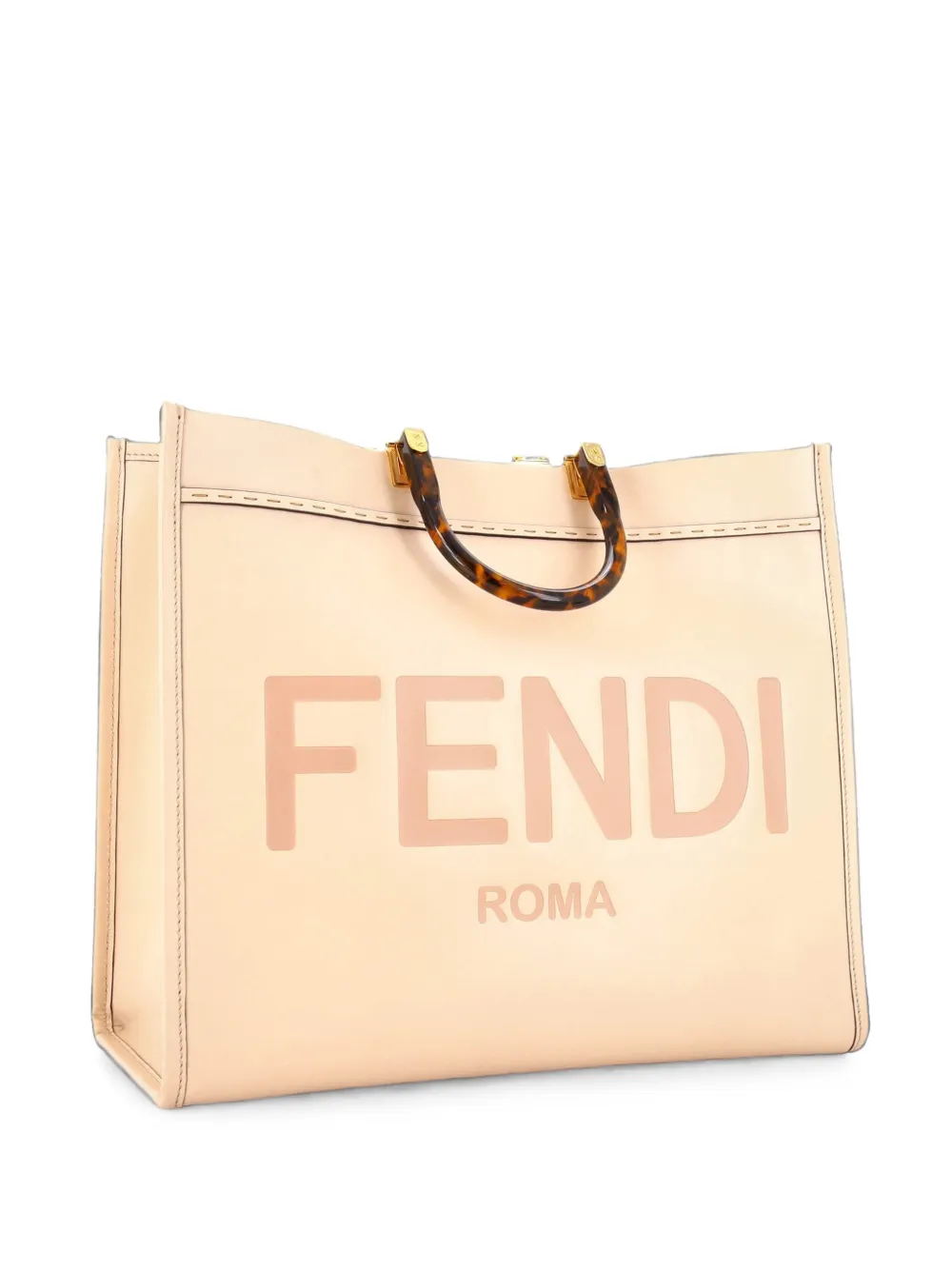 Fendi Pre-Owned Sunshine Shopper Leather Large tote bag - Toni neutri