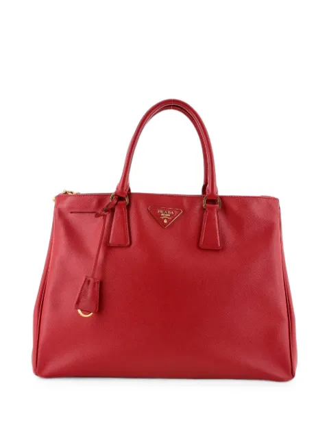 Prada Pre-Owned Double Zip Lux Saffiano Leather XL tote bag