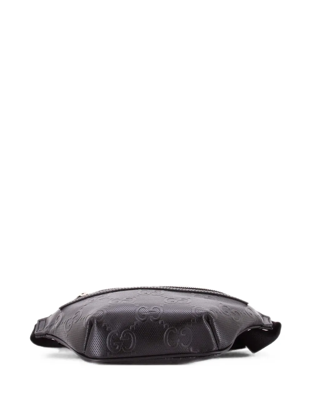 Gucci Pre-Owned GG Embossed Perforated Leather Small belt bag - Nero