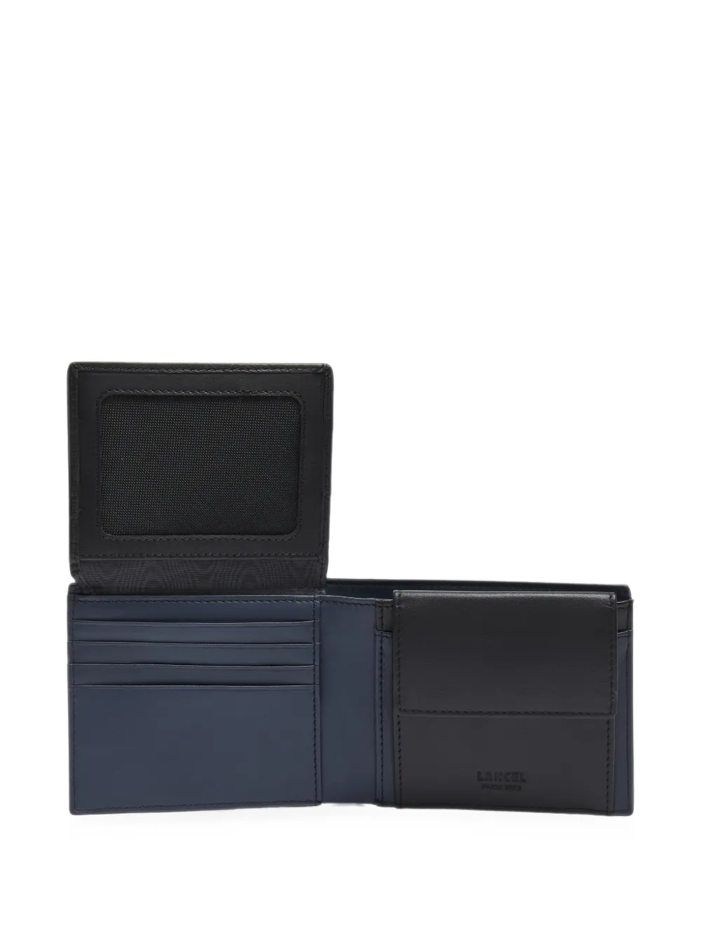 Lancel Leon leren portemonnee Blauw