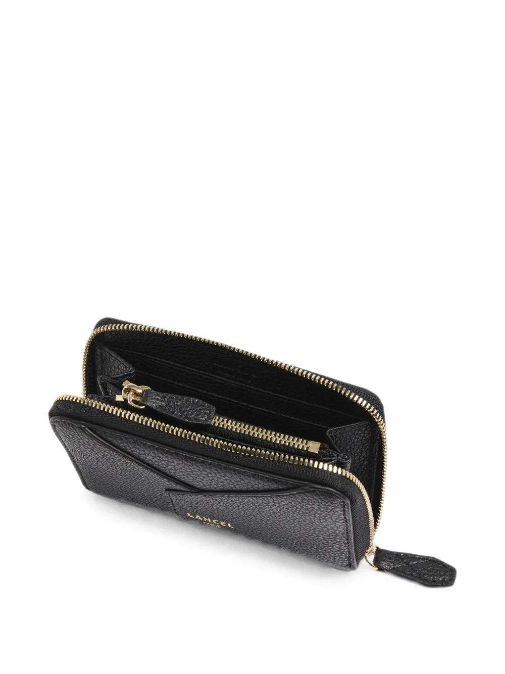 Lancel Portemonnee met rits Zwart