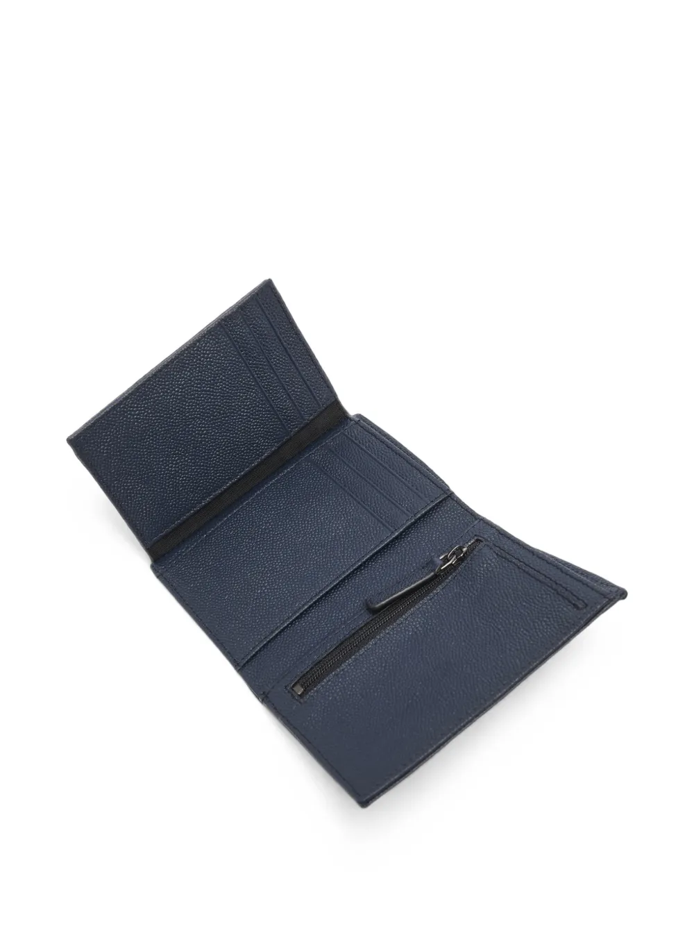 Lancel Leon leren portemonnee met textuur Blauw