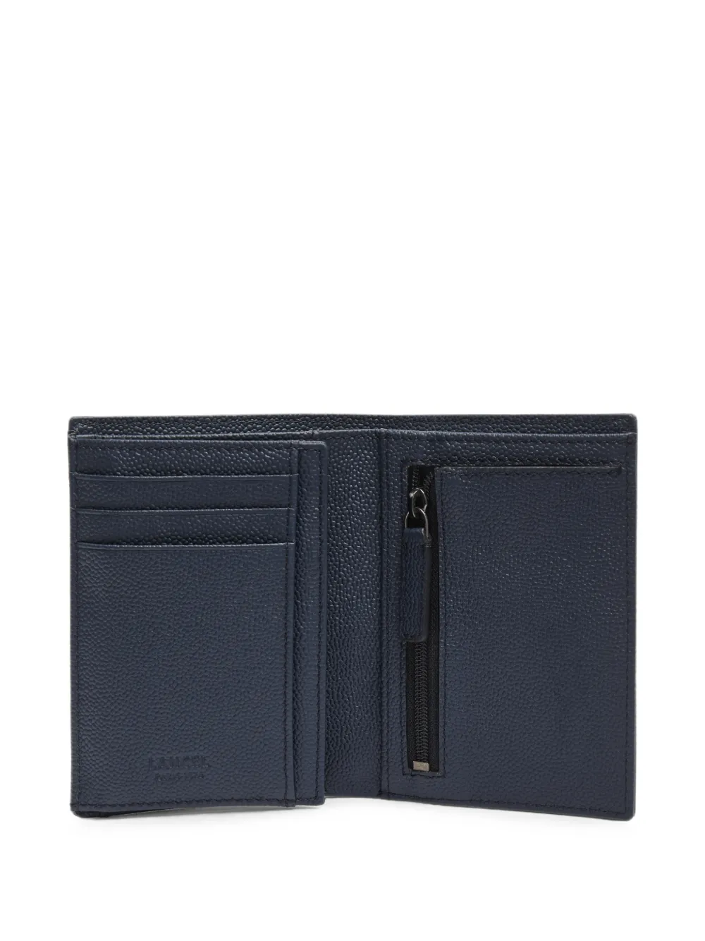 Lancel Leon leren portemonnee met textuur Blauw