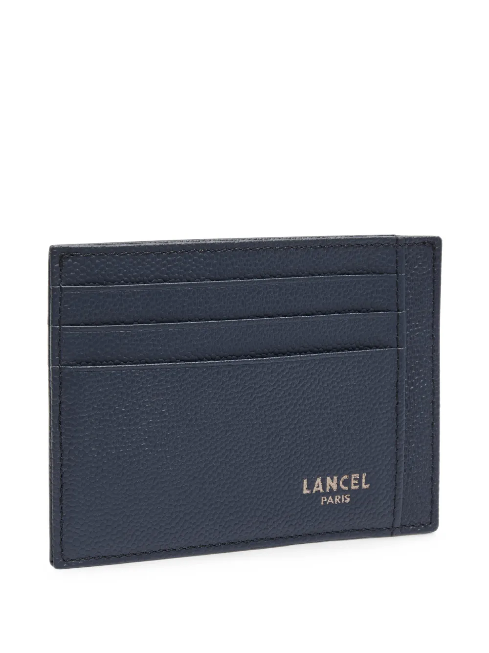 Lancel Leon leren pasjeshouder met textuur Blauw