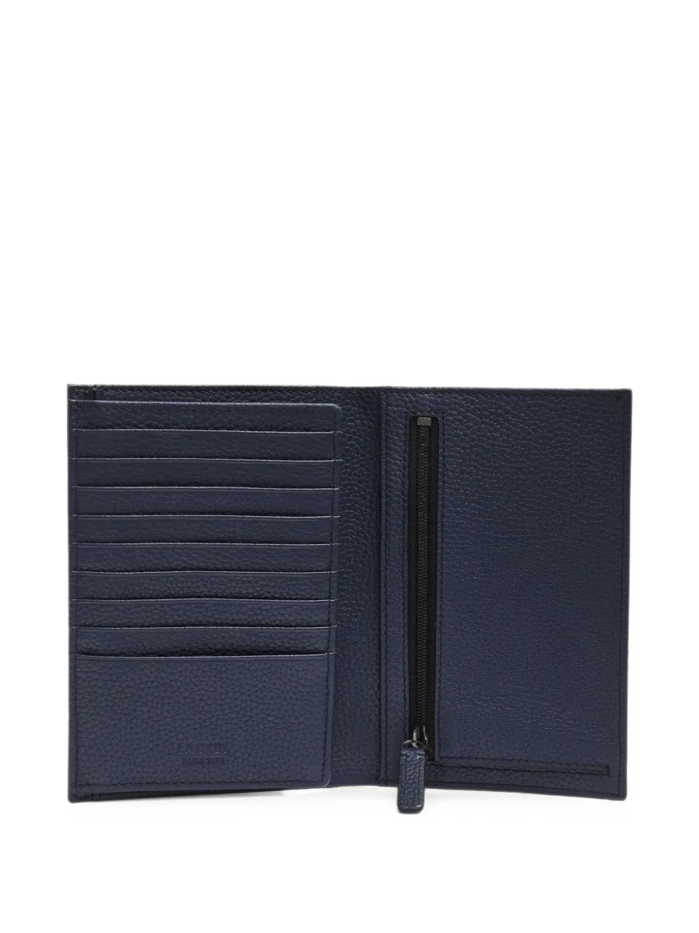Lancel Leon leren portemonnee met textuur Blauw