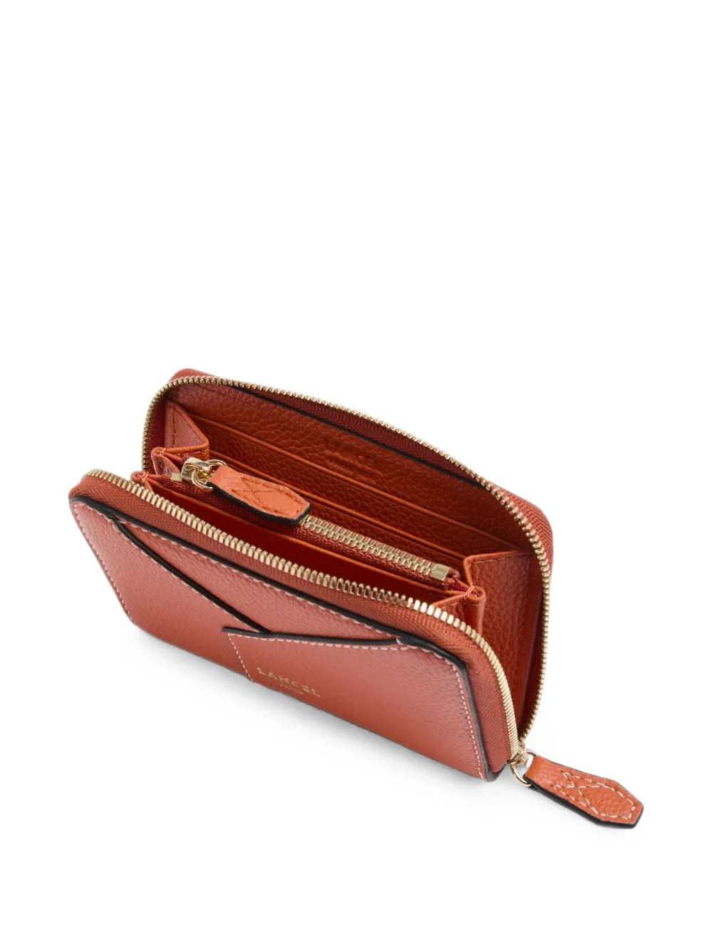 Lancel Portemonnee met rits Oranje