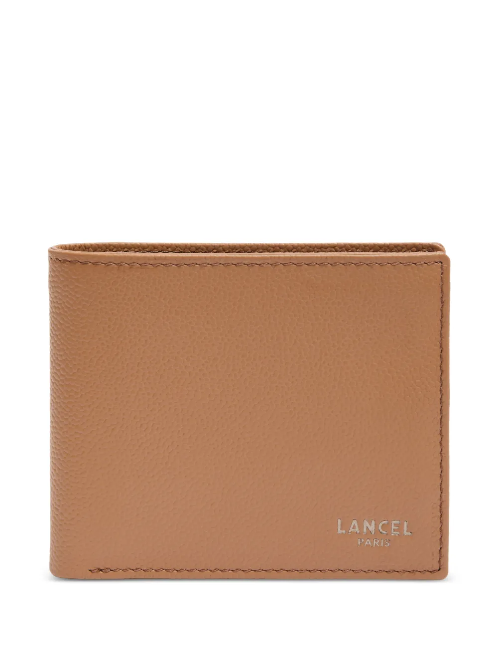 Lancel Leon grained leather wallet - Marrone
