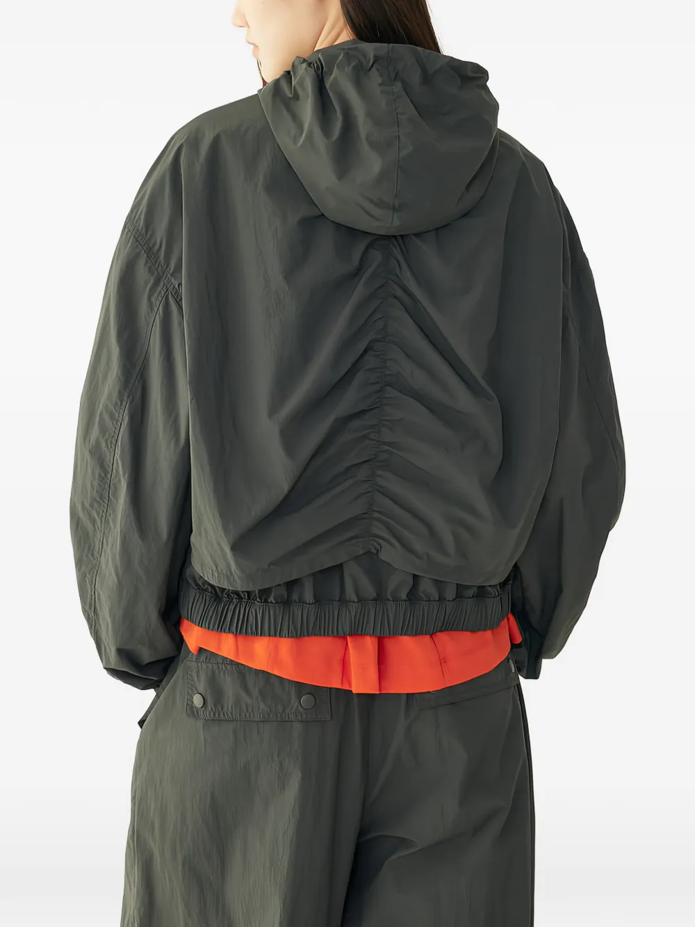 TOMBOY Jack met capuchon en ruches Grijs