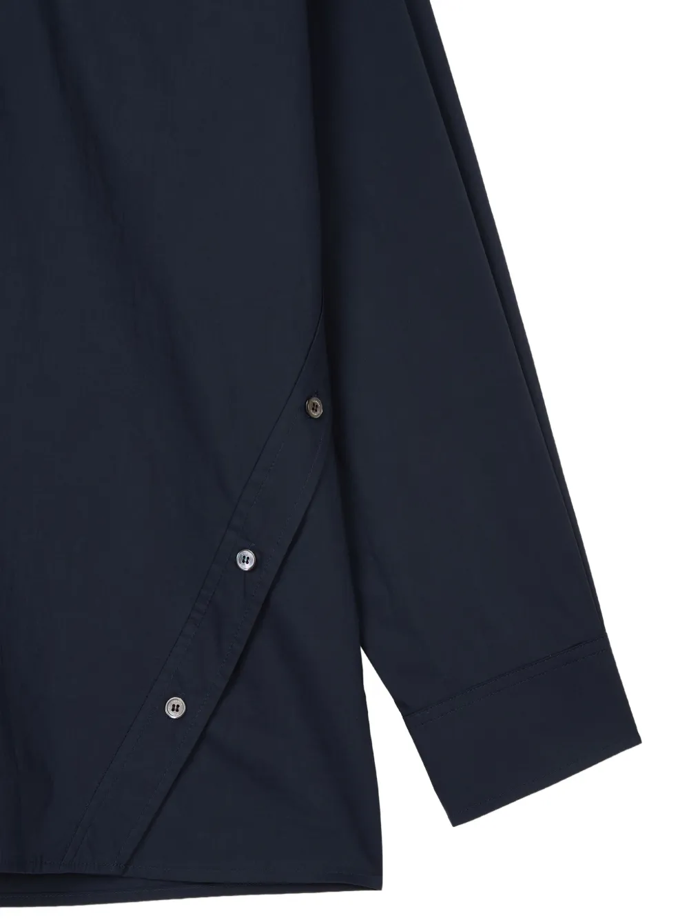 TOMBOY Overhemd met diagonale knoopsluiting Blauw